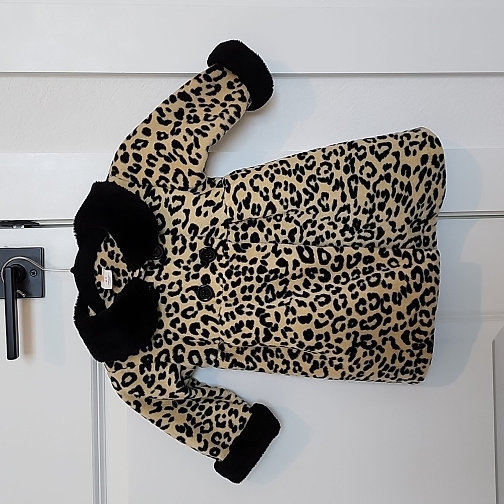 Brand: Starting Out, Size 12 months, Baby Girl Coat. Leopard Print